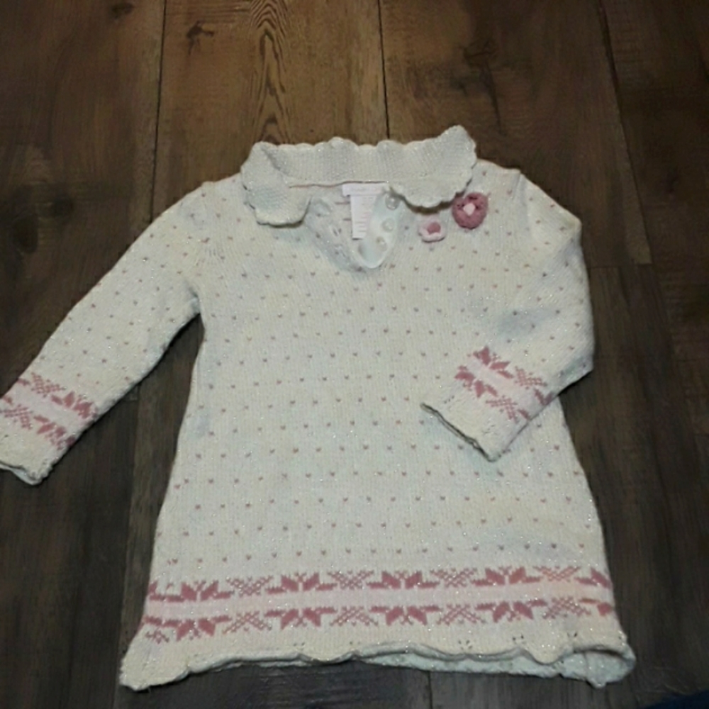 Shabby Chic Sweater Dress 12 Months